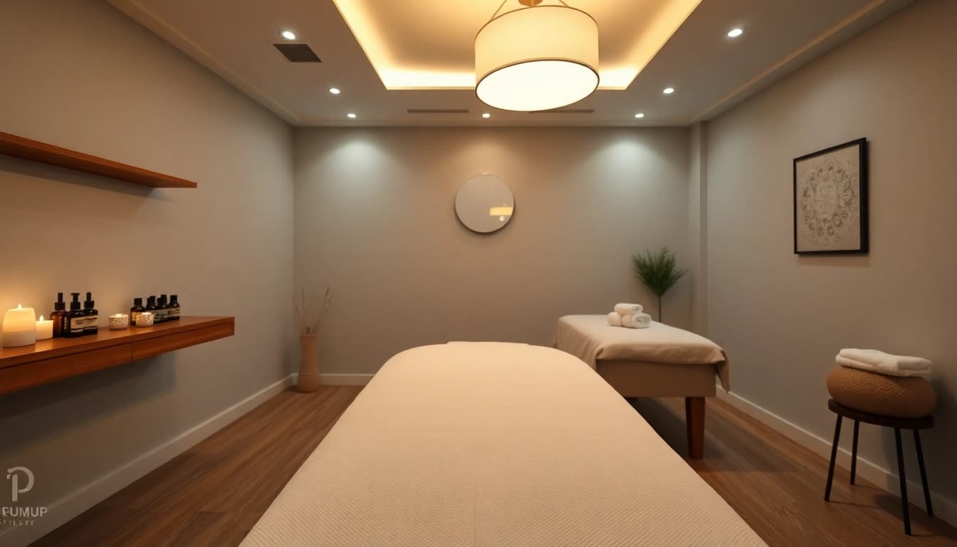 Relaxing massage therapy room highlighting the services of https://forumup.org/.