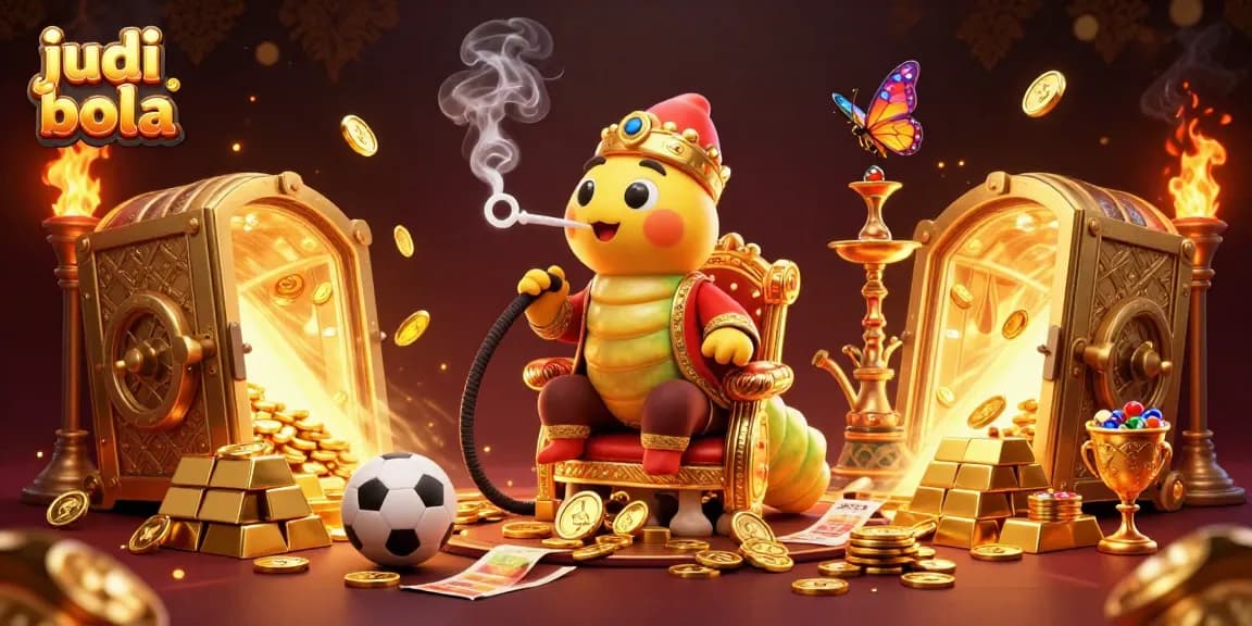 Engage in judi bola with exciting sports betting elements amid a lavish scene of golden treasures.