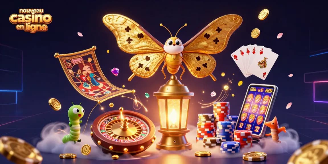 Découvrez un nouveau casino en ligne captivant avec des éléments de jeu scintillants et des décors enchanteurs.