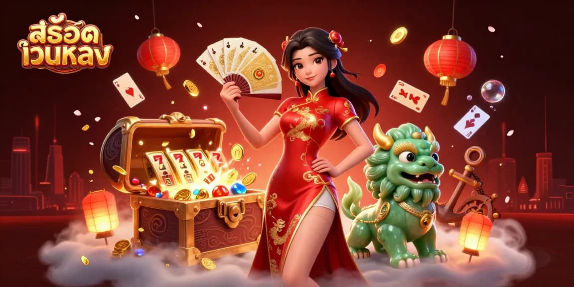Experience thrilling gameplay on สล็อตเว็บตรง with our captivating casino scene featuring dynamic characters and rich elements.