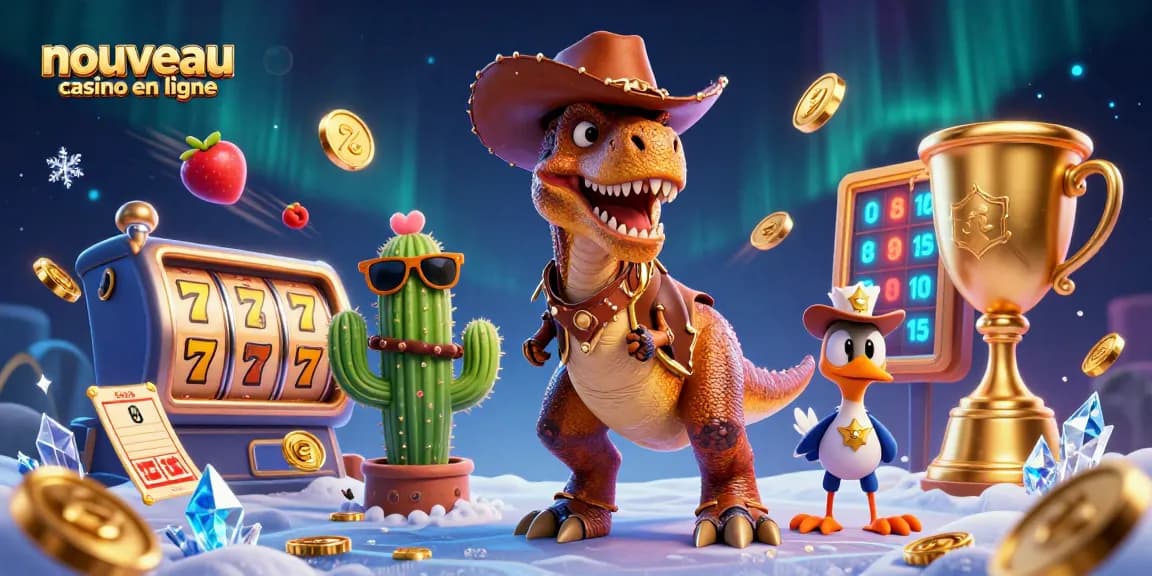 Nouveau casino en ligne : Plongez dans l'univers des jeux avec le T-Rex et ses compagnons.