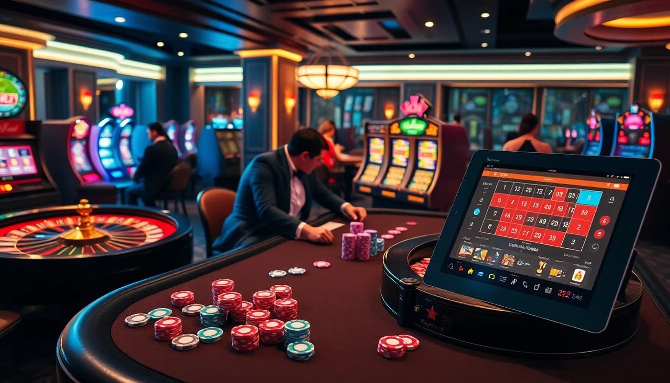 Découvrez l'excitation du meilleur casino en ligne avec des poker, roulette et machines à sous vibrants dans un cadre luxueux.