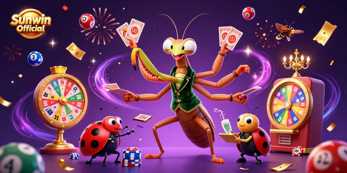 Experience winning moments at Sunwin Official with colorful lottery balls and fantastic game elements.