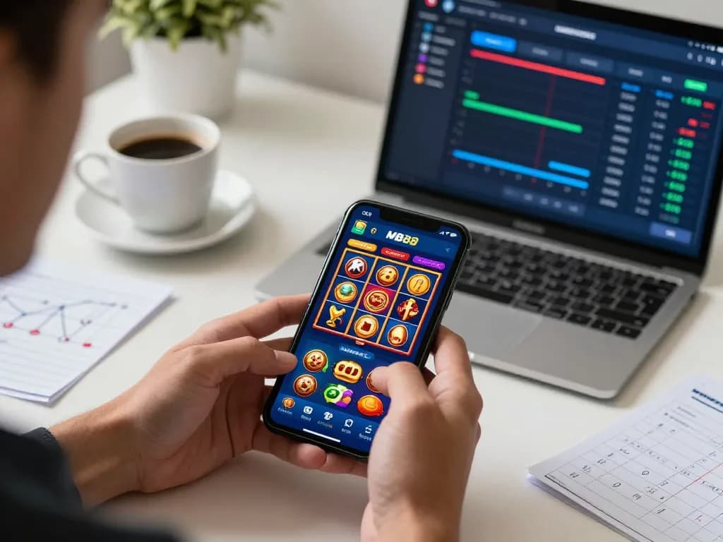 Experience engaging gameplay on the MB88-bm mobile app with exciting slots and poker games.
