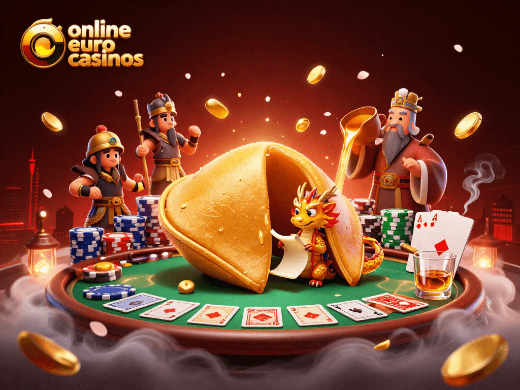 Engage with online euro casinos featuring a wise dragon and unique gaming elements.