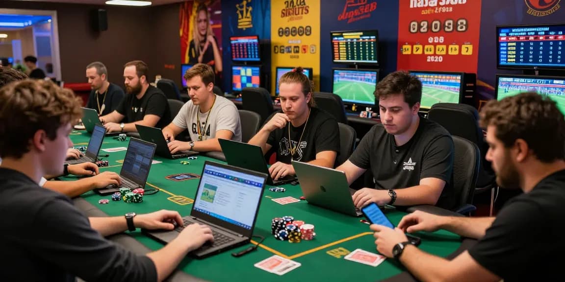 Engaged players experiencing the raja328 situs online betting hub with excitement.