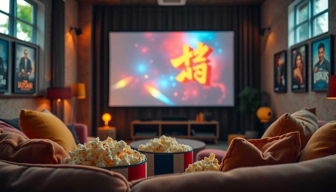 ชมภาพยนตร์ หนังออนไลน์ ในห้องนั่งเล่นอบอุ่นพร้อมบรรยากาศสบายๆ