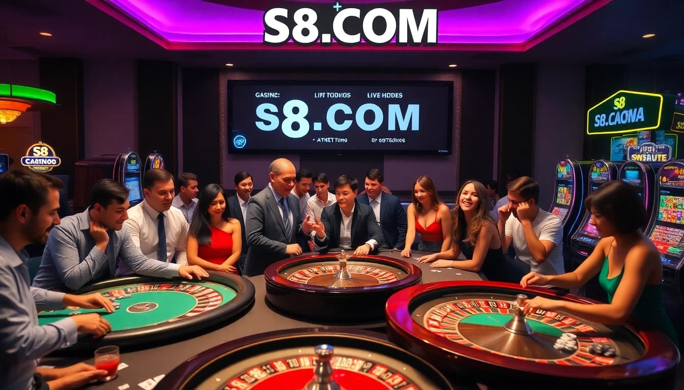Experience the excitement of S8.COM with vibrant casino games and thrilling action.