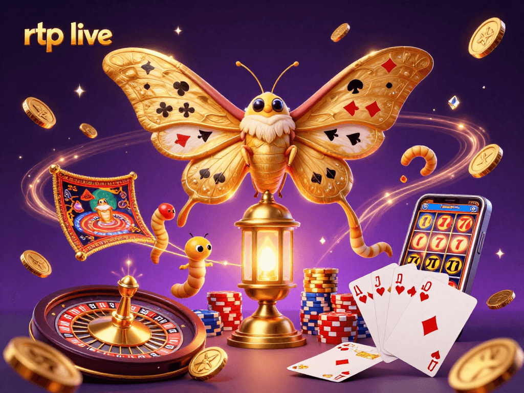 Experience the thrill of rtp live gaming with hyper-detailed 3D casino illustration art.
