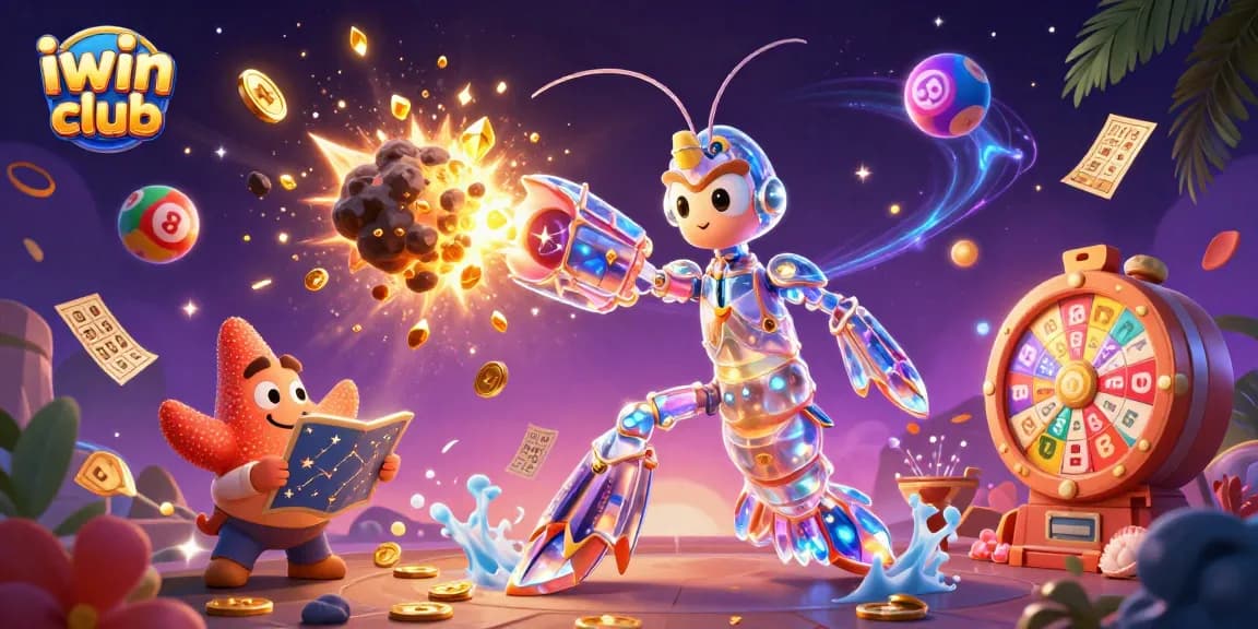 Experience thrilling wins at iwin club with vibrant games, colorful lottery elements, and golden prizes.