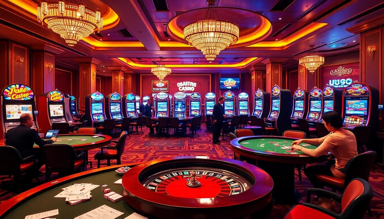Experience the thrill of betting in UU88 Casino with vibrant games and exciting casino tables.
