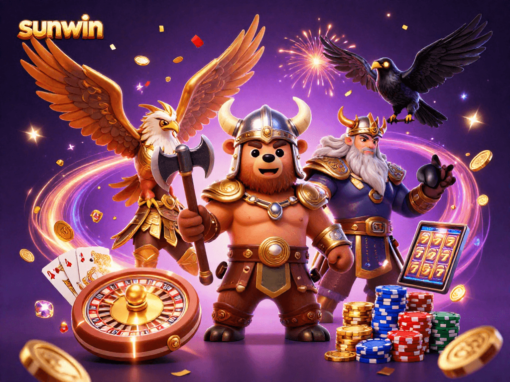 Experience thrilling games at sunwin with dynamic characters and vibrant casino elements.