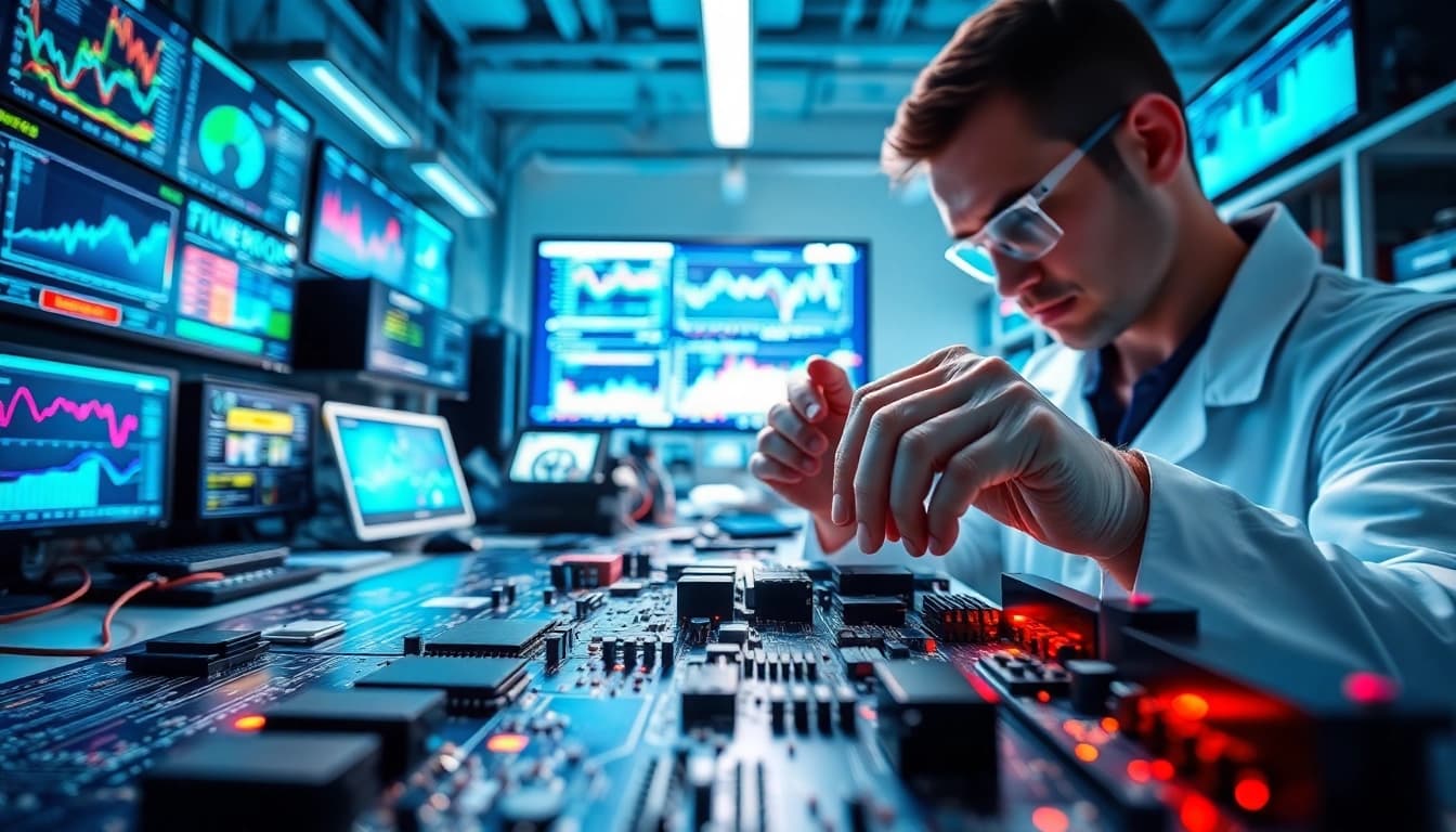 Discover innovative Technology tools in a bright lab setting with a focused scientist.