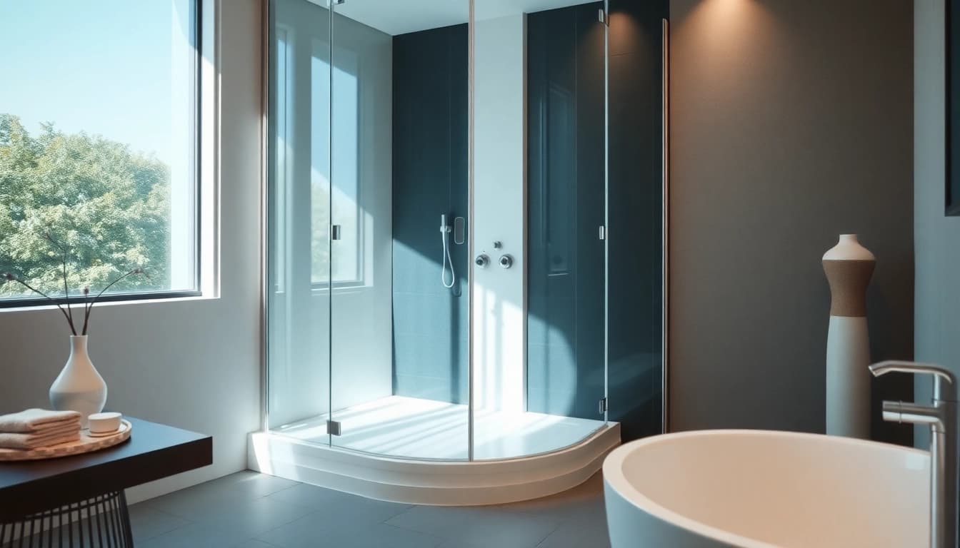 Erleben Sie die elegante sonni Duschkabine mit modernem Design in einer stilvollen Badezimmerumgebung.