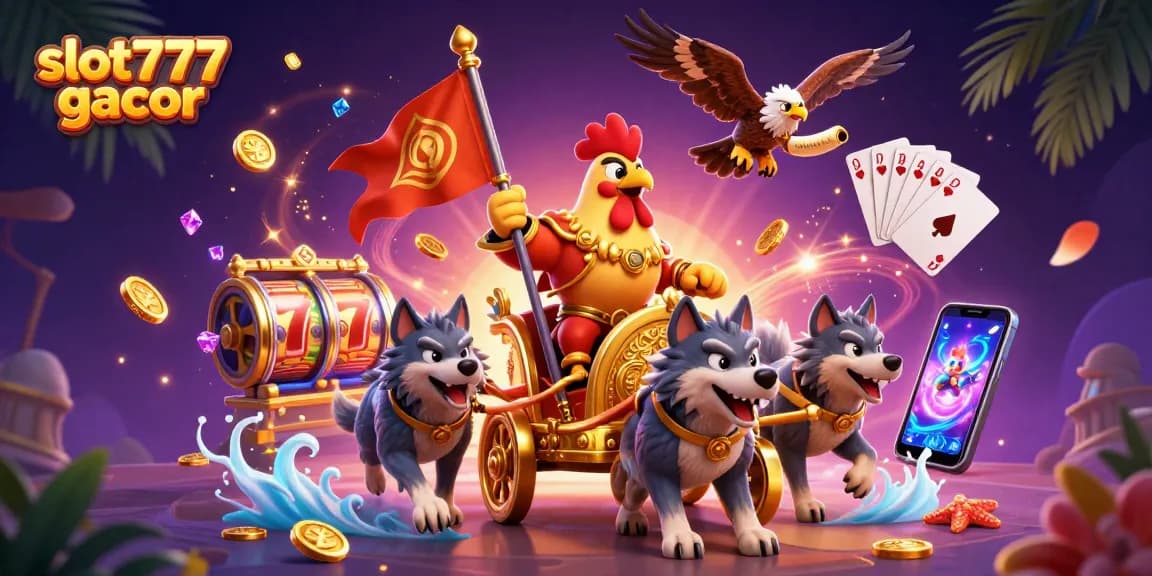 Experience thrilling gameplay with slot777 gacor in this vibrant 3D casino scene.