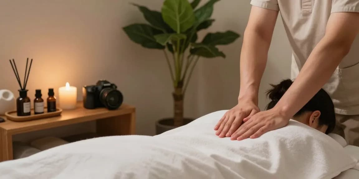 Swedish massage session at makangs.com/region/국내/서울-/마사지-스웨디시 in a serene spa environment.