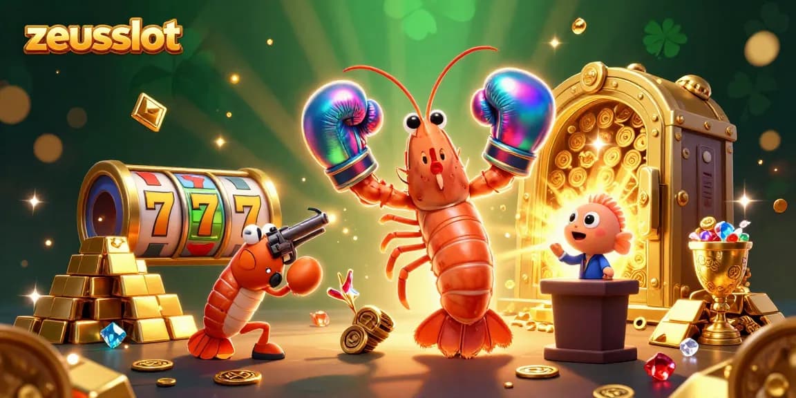 Win big with zeusslot and experience jackpot thrills in this exciting 3D casino scene.