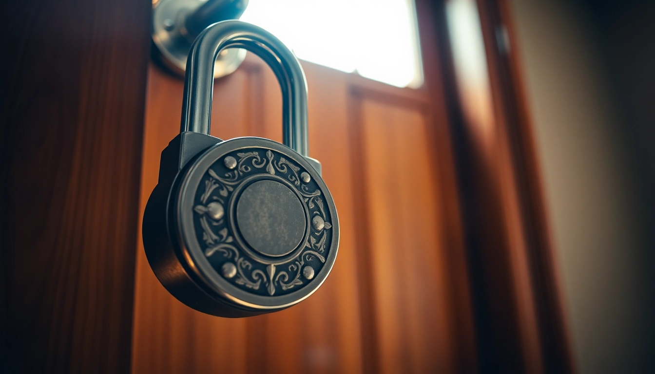 Locksta Sicherheitsschloss mit präziser Verarbeitung auf einer Holzoberfläche ausgestellt, die Vertrauen vermittelt.