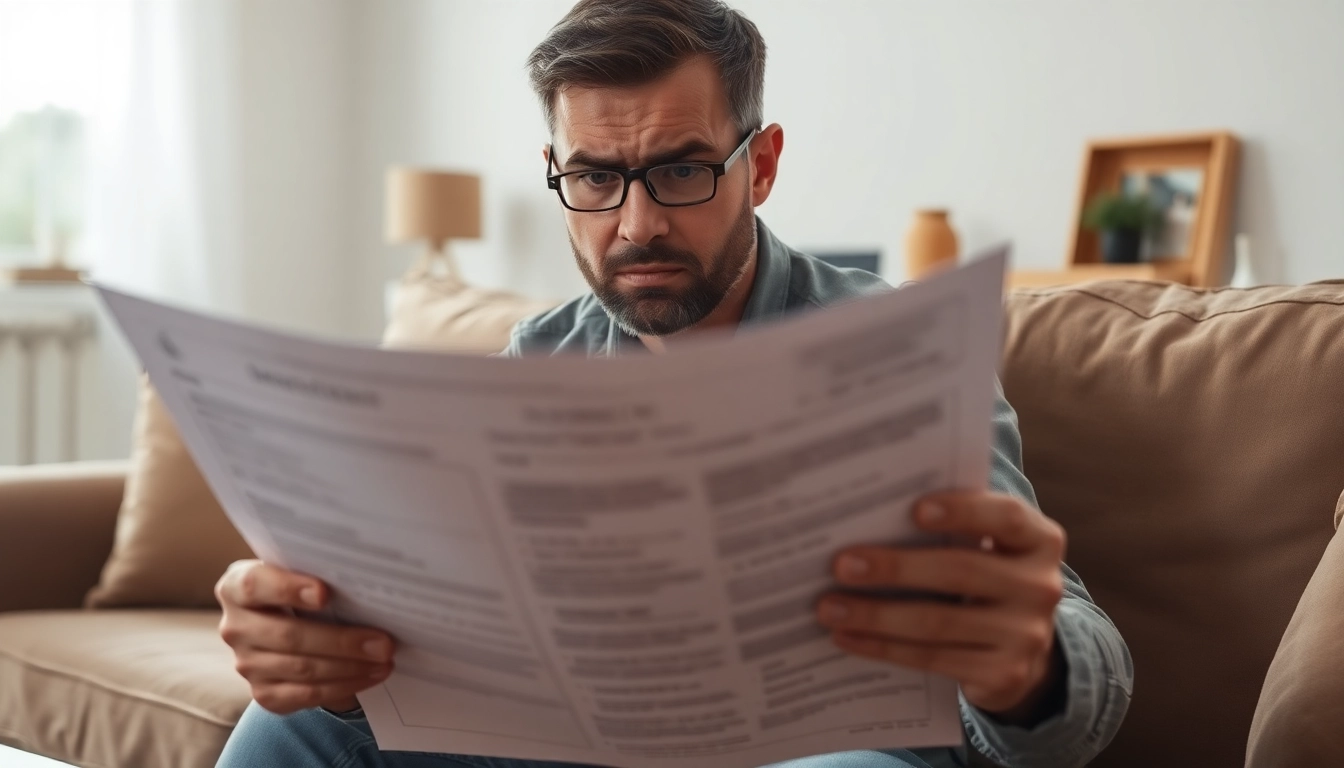 Addressing spray foam mortgage problems through a homeowner's worried expression while examining reports.