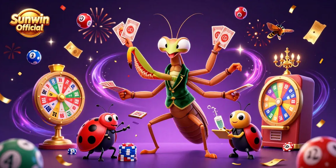 Experience winning moments at Sunwin Official with colorful lottery balls and fantastic game elements.