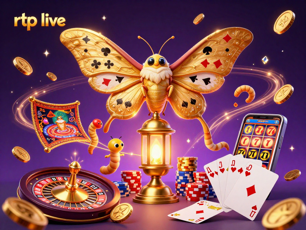 Experience the thrill of rtp live gaming with hyper-detailed 3D casino illustration art.
