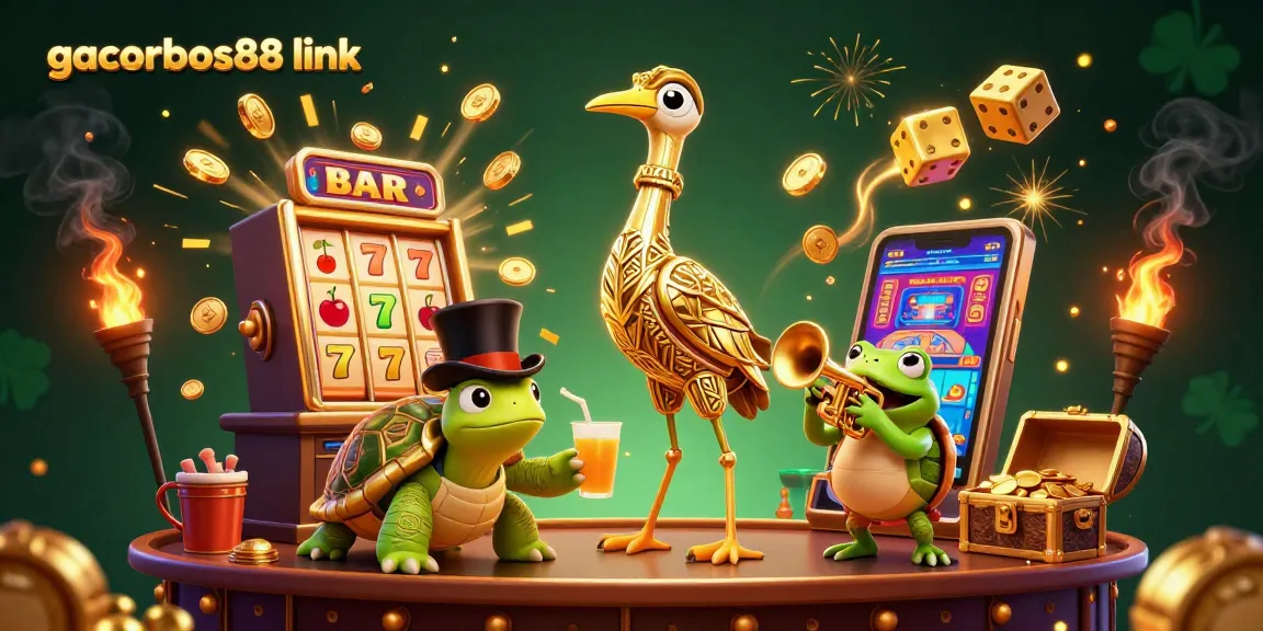 Engage with gacorbos88 link's thrilling jackpot experience amidst vibrant casino elements.