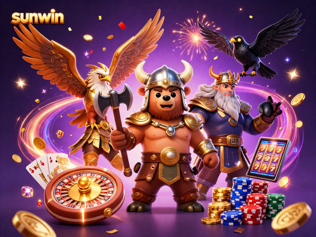 Experience thrilling games at sunwin with dynamic characters and vibrant casino elements.