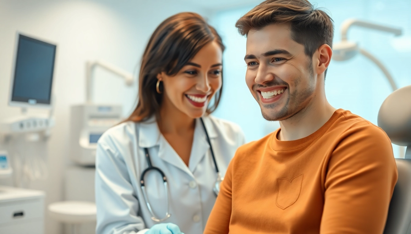 Engaging consultation with an orthodontist Edmonton, showcasing modern orthodontic care and advanced techniques.