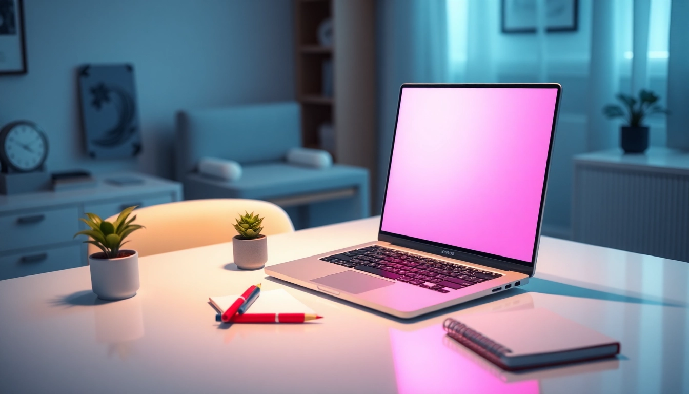 Calming pink screen background for creative and ambient lighting applications