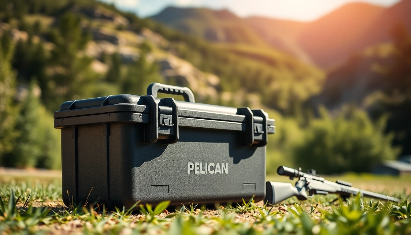 Secure pelican rifle case ensures safe transport and storage for firearms in various conditions.