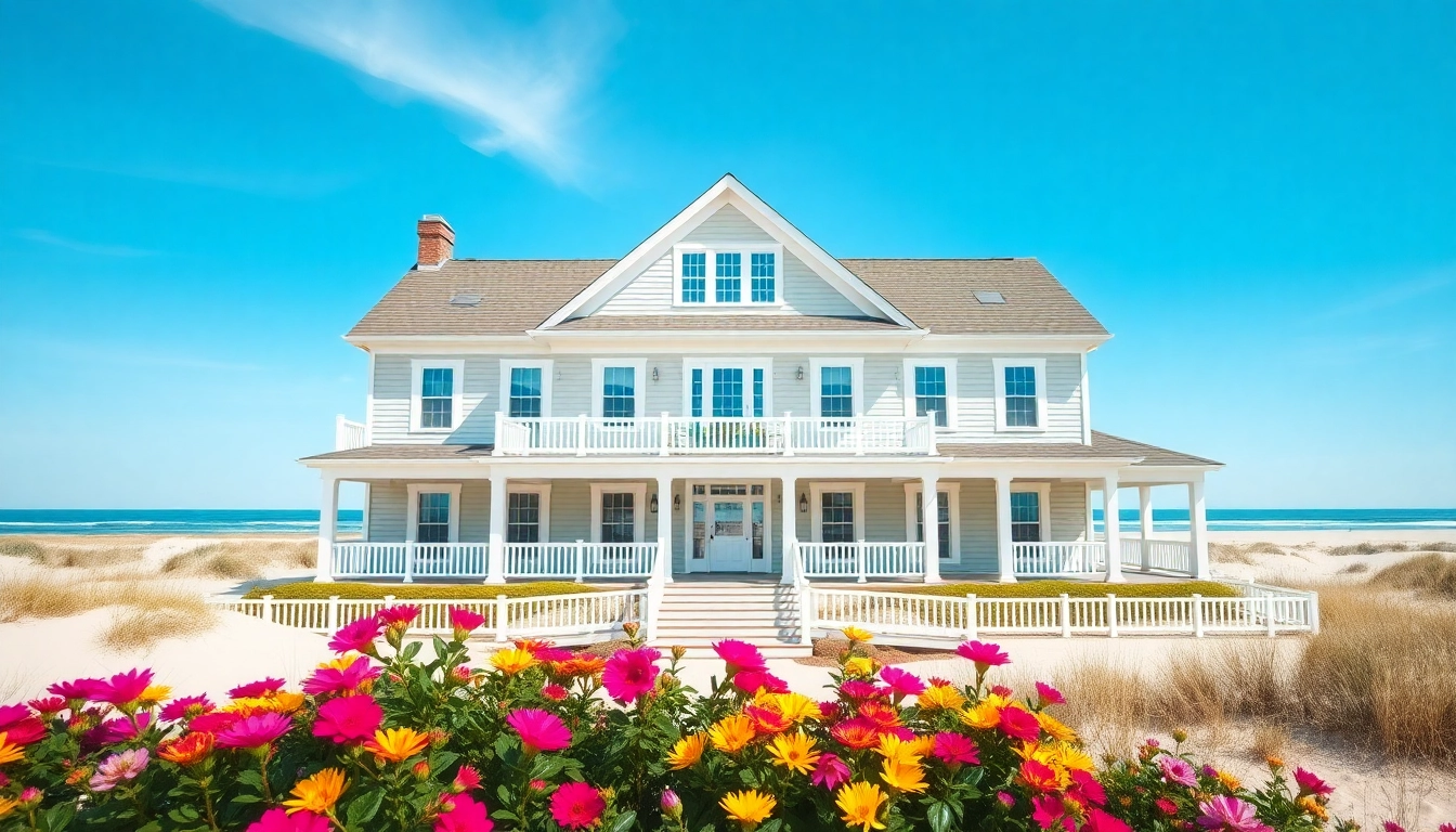 Admire a breathtaking cape cod home showcasing elegant architecture and coastal views.