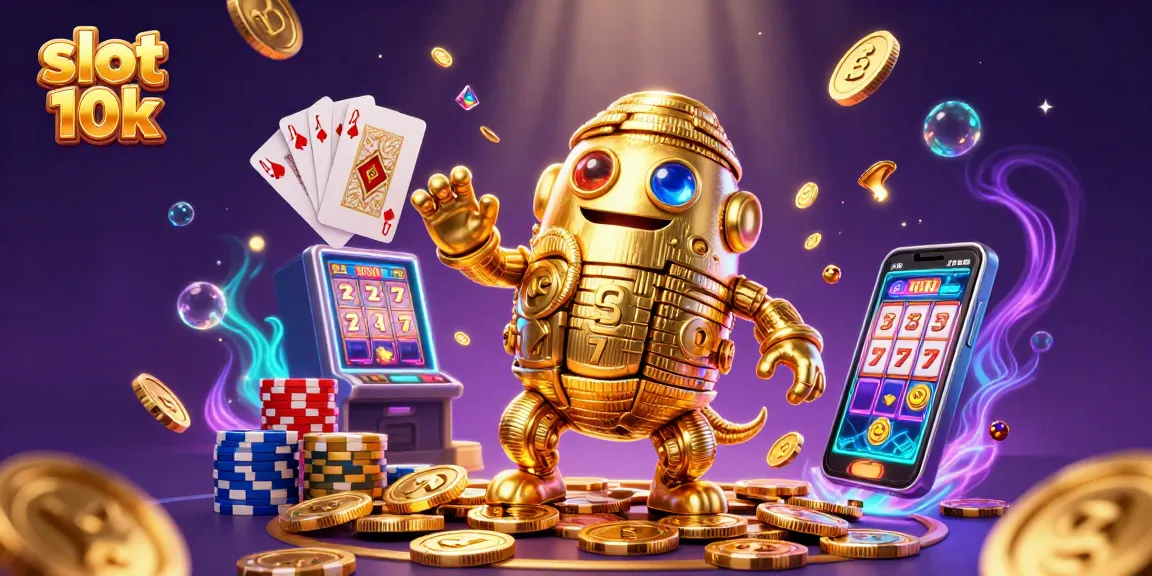 Engage with slot 10k features in this vibrant casino scene with dynamic elements and treasures.