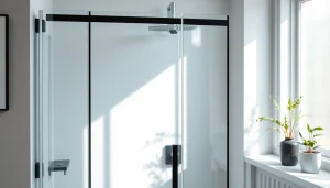 Admire the paroi de douche sirhona avec son design élégant et son verre clair renforcé.