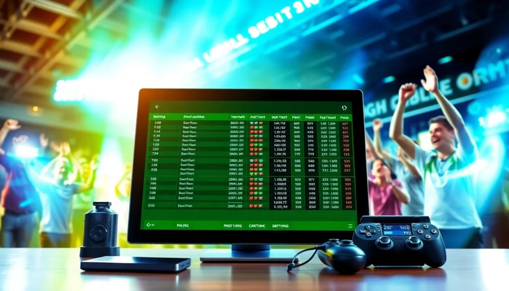 Explore online sportsbooks New Brunswick with engaged fans and betting platforms in a vibrant setting.