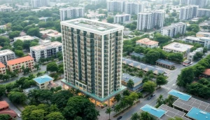 Showcase of tamipes ec highlighting luxury executive condominium design and lush surroundings.