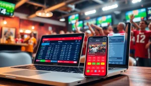 Engage with online sportsbooks Oklahoma through interactive betting platforms on digital devices.