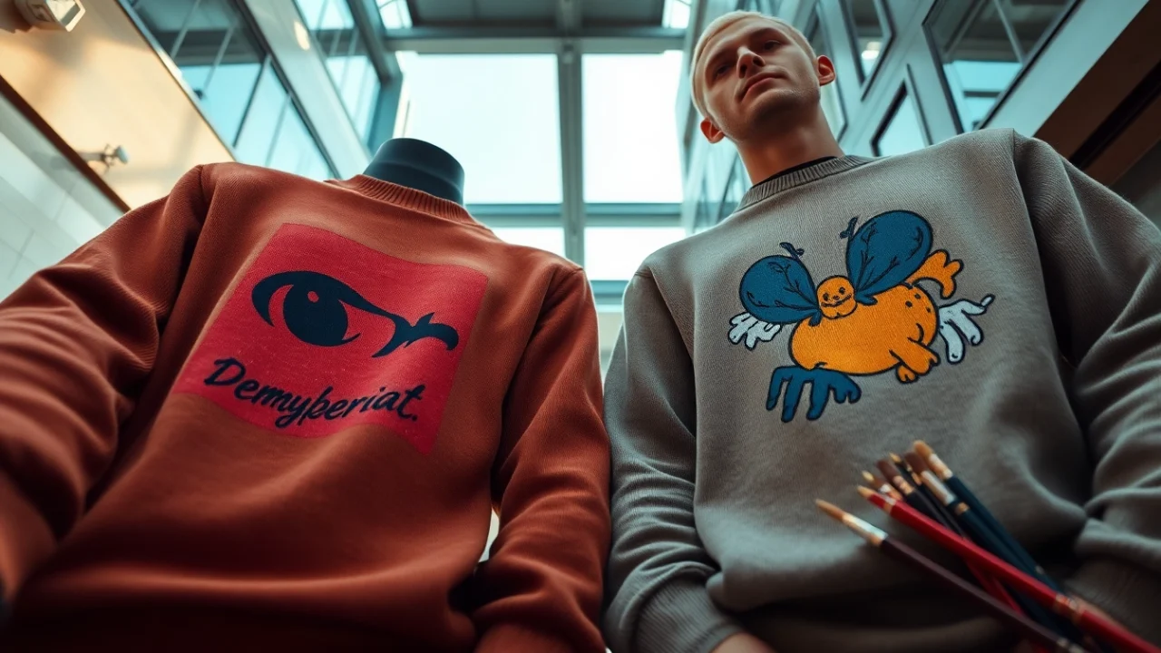 Inovatyvūs džemperiai su spauda: 5 unikalūs dizaino sprendimai 2025 metams