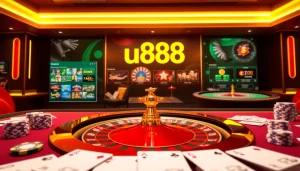 Experience exhilarating gameplay with u888 in a luxurious online casino setting.