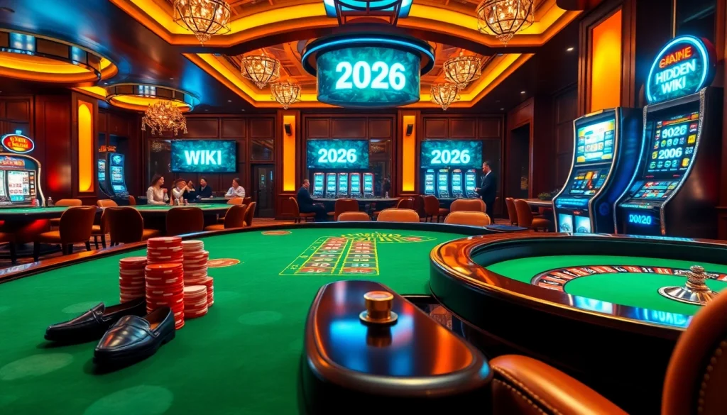Players strategizing at a luxury casino table, highlighting hidden wiki 2026 for optimal gambling practices.